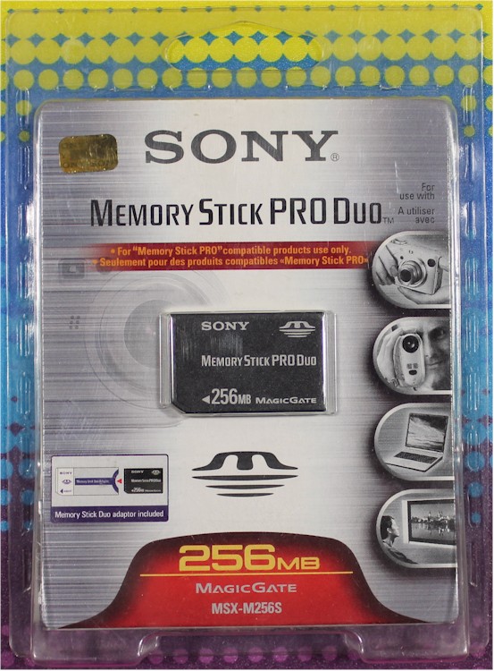 NEW SONY Memory STICK PRO Duo 256MB with MagicGate MSXM256S ++FREE