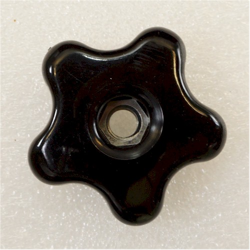 NEW Thermoplastic 25/16" Five Point Threaded Through Hole Knob, 3/8