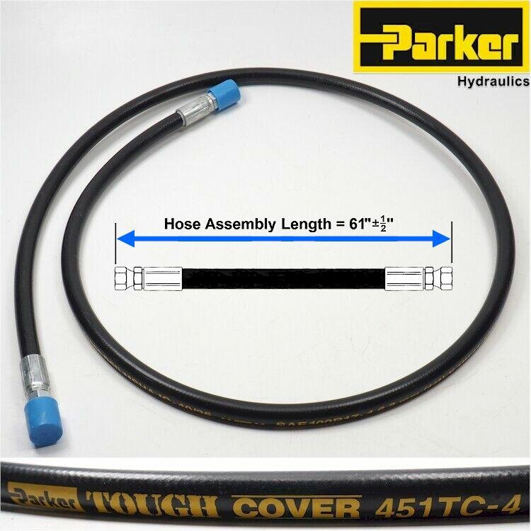 NEW Parker 1/4"x54" JIC 8F Swivel SAE 3000 PSI 451TC4 Hydraulic Hose