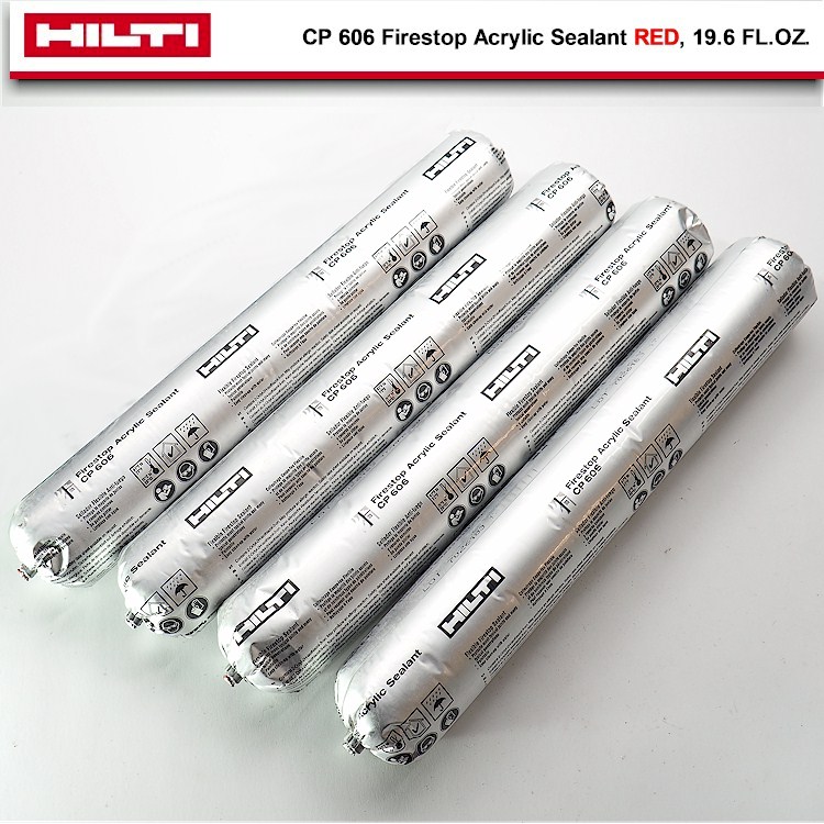 4 HILTI CP 606 Firestop Acrylic Sealant *RED* 19.6 fl oz Sausage Tube, APR 2021 eBay
