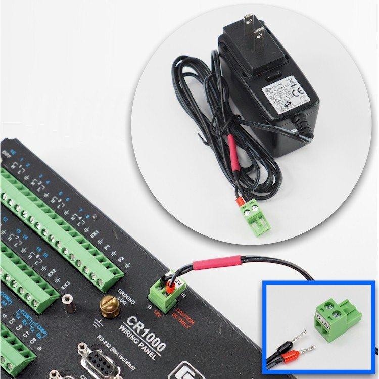 12VDC AC Power Adapter for Campbell Scientific CR1000/CR1000X/CR800